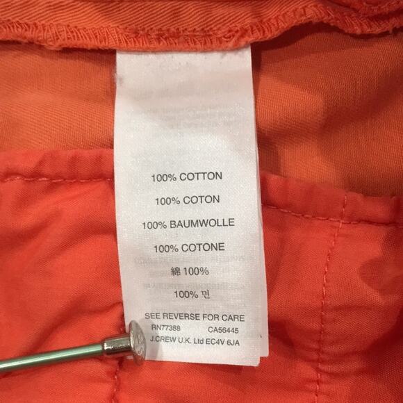 Crewcuts Girls Sz 10 Orange Sun Faded Slim Fit Chino Pants Adjust 100% Cotton - Picture 6 of 10